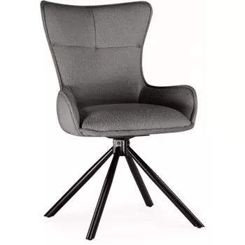 Стул на металлокаркасе Woodville Chicago light gray / black арт.15830