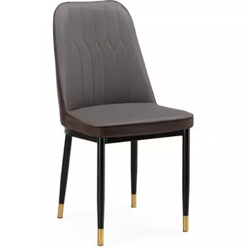 Стул на металлокаркасе Woodville Flor gray / brown / black