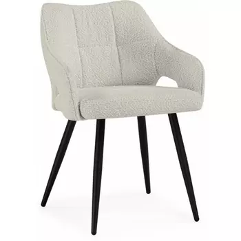 Стул на металлокаркасе Woodville Hera beige / black арт.15844