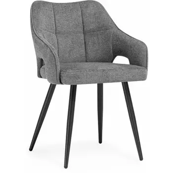 Стул на металлокаркасе Woodville Hera dark gray / black арт.15843