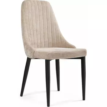 Стул на металлокаркасе Woodville Kora black / beige