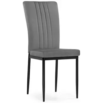 Стул на металлокаркасе Woodville Rek dark gray / black