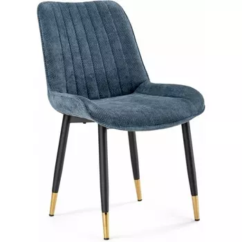 Стул на металлокаркасе Woodville Seda 1 blue / black / gold