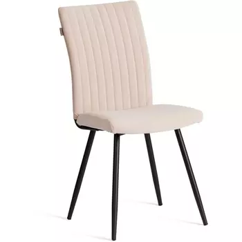 Стул обеденный Monte Carlo Tetchair (Флок/Бежевый,Черный) арт.24792