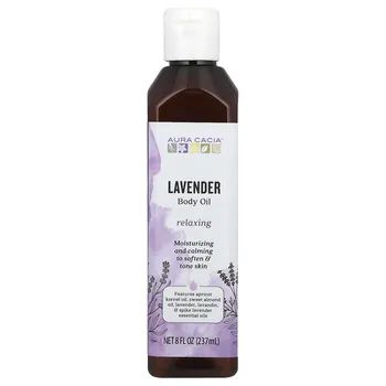 Aura Cacia, Масло для тела, лаванда, 8 жидких унций (237 мл)