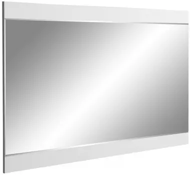 Зеркало 120x80 см белый глянец/белый матовый Stella Polar Мадлен SP-00000407