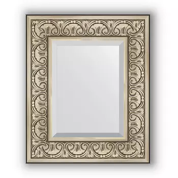 Зеркало 50x60 см барокко серебро Evoform Exclusive BY 3372