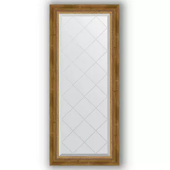 Зеркало 53x123 см состаренная бронза с плетением Evoform Exclusive-G BY 4047