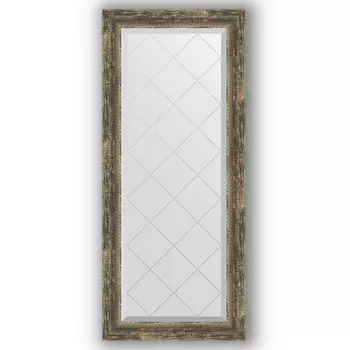 Зеркало 53x123 см старое дерево с плетением Evoform Exclusive-G BY 4049