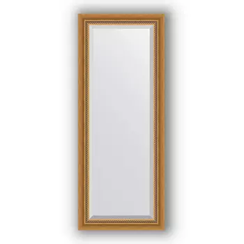 Зеркало 53x133 см состаренное золото с плетением Evoform Exclusive BY 3509