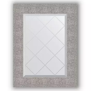 Зеркало 56x74 см чеканка серебряная Evoform Exclusive-G BY 4023