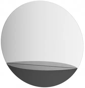 Зеркало 60x60 см черный Evoform Shadow BY 0561