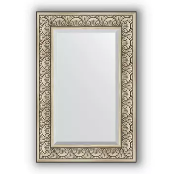 Зеркало 60x90 см барокко серебро Evoform Exclusive BY 3424