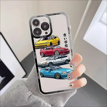 Чехол для телефона Car Eat Sleep JDM для IPhone 11 12 13 Mini Pro XS MAX 8 7 6 6S Plus X 5S SE 2020 XR Прозрачный чехол iphone 11