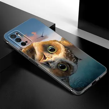 Чехол для телефона с милой совой и животным для Xiaomi Redmi Note 7 8 9 10 Lite 11 11E 11T 12 Pro 11S 4G 10T 5G 8T 9S 10S, мягкий черный чехол из ТПУ Redmi Note 7(Pro)