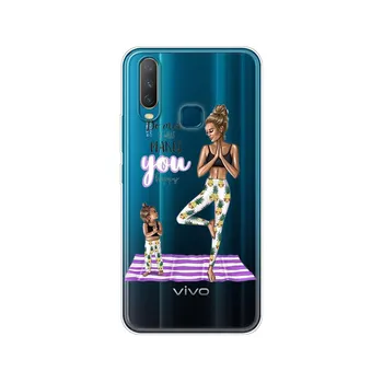 Чехол для Vivo Y11 2019 Y17 Y15 Y12 Y3 Y19 Y91C Y1S Y30 Y50 V20 SE V17 Neo V11 Pro i Чехол Y 15 12 17, чехол для мамы, девочки и мальчика Vivo Y11 2019