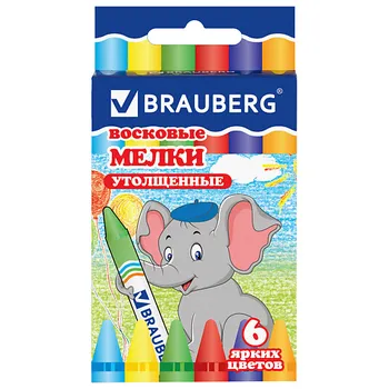 BRAUBERG Восковые мелки