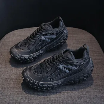 Fashion Original Men s Mesh Thick-soled Tire Shoes Casual Sports Shoes Wear-resistant Lightweight Comfortable Breathable Fashion Trend 35 белый