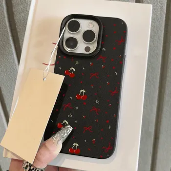 Чехол для телефона iPhone 11 13 XR XS Max, чехол для iPhone 12 14 15 16 Pro Max 12 Pro 15 Plus, кожаный, окрашенный, водонепроницаемый, устойчивый к падениям и износу, мультяшный iPhone 16 Pro Max белый
