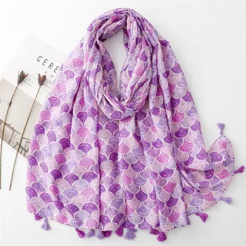 Шарф Four Seasons New Cotton And Hemp Texture, элегантный стиль, цветной шелковый шарф Shell, теплая шаль для женщин 180*88