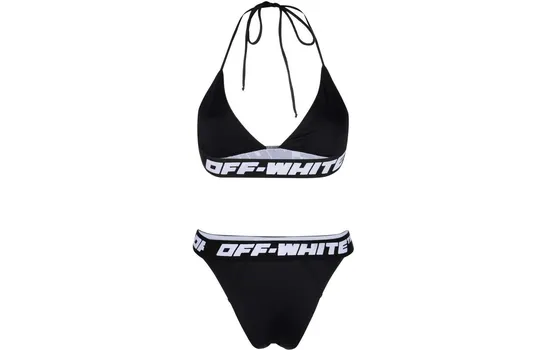 Купальник женский Off-White из двух частей, черный