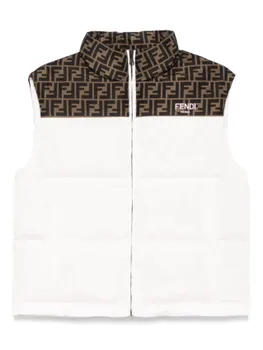 Дутый жилет Fendi Kids, розовый