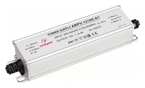 Блок питания Arlight ARPV-12100-A1 12V 100W IP67 8,3A 032316