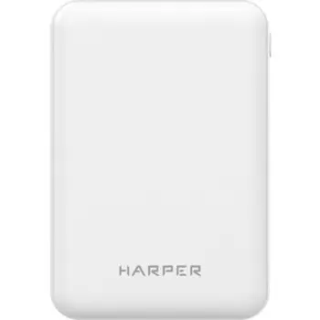 Внешний аккумулятор HARPER PB-5001 White (2xUSB 2A, 5000mAh, Li-Pol)
