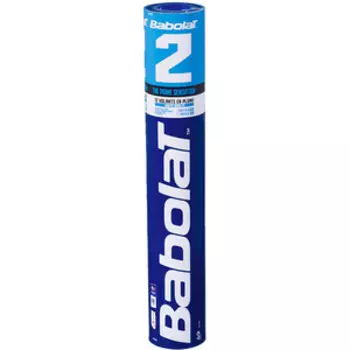 Воланы для бадминтона Babolat 2 (перо/пробка), арт. 551022, уп. 12 шт., средняя скорость, белый