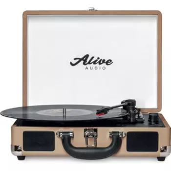 Виниловый проигрыватель Alive Audio GLAM Latte c Bluetooth