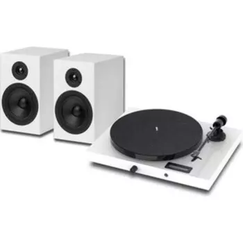 Виниловый проигрыватель с колонками Pro-Ject SET JUKEBOX E1 + SPEAKER BOX 5 WHITE/WHITE