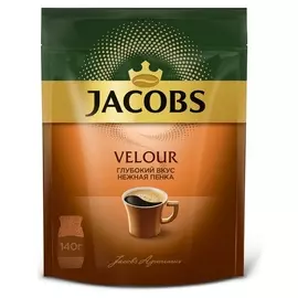 Кофе растворимый Jacobs Velour пакет, 140 г.