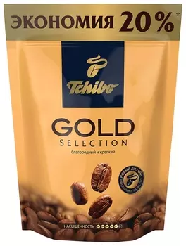 Кофе растворимый Tchibo "Gold Selection", сублимированный, 150 г, мягкая упаковка