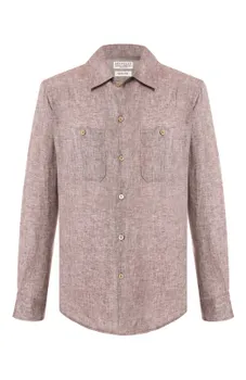 Льняная рубашка Brunello Cucinelli