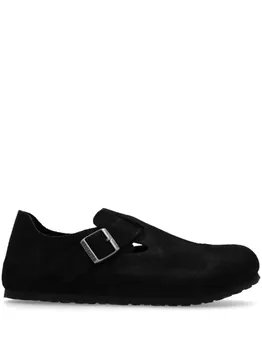 Birkenstock замшевые мокасины London, черный