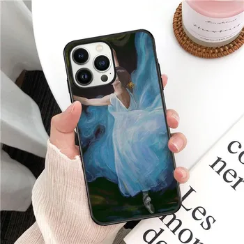 Мягкий чехол для телефона балерины для девочек для iphone 14pro 11pro 12 13pro max 5S 6s xs 7 8plus SE xr 12mini Coque, чехлы Iphone 5 5S