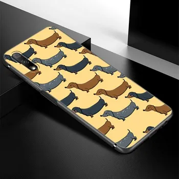Dachshund Dog Love Phone Case For Huawei Honor 7A 8A 9X 20 Pro 8 10X Lite 9A 8C 9C 20E 7S 8S 20S 8X 10i 20i 30i Soft Black Cover Honor 8 Lite