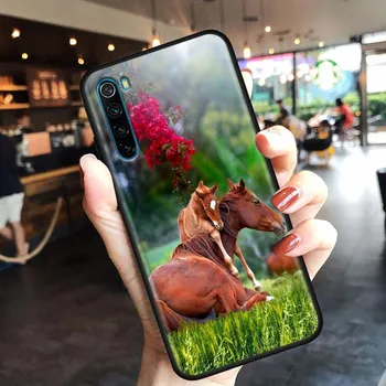 Лошади Животное Картина Couqe Чехол для Xiaomi Redmi 9 9C NFC 9T 10 10C 6 7 8 A K40 K50 Pro Plus Мягкий чехол Galloping Horse Redmi 6