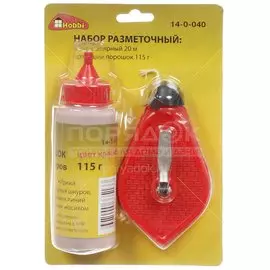 Красящий порошок 115 гр + шнур малярный, 20 м, РемоКолор, 14-0-040