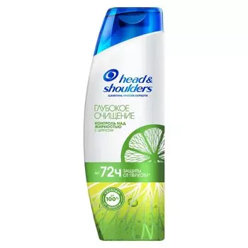 Шампунь Head & Shoulders, Detox Глубокое очищение Контроль над жирностью, против перхоти, 300 мл