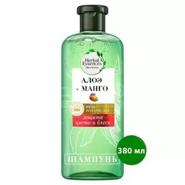 Шампунь Herbal Essences, Защита цвета и блеск Алоэ/Манго, для окрашенных волос, 380 мл