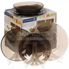 Сервиз столовый из стекла, 18 предметов, Ambiante Eclipse N4579 Luminarc