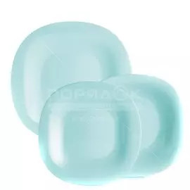 Сервиз столовый стекло, 18 предметов, на 6 персон, Luminarc, Carine Light Turquoise, P7628