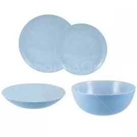 Сервиз столовый стекло, 19 предметов, на 6 персон, Luminarc, Diwali Blue, P2961