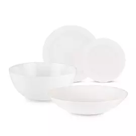 Сервиз столовый стекло, 19 предметов, на 6 персон, Luminarc, Diwali White, V0361/Q9315, белый
