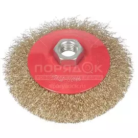 Щетка для УШМ Bartex, 115 мм, тарелка, гайка М14, 991115