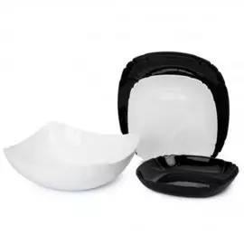 Сервиз столовый стекло, 19 предметов, на 6 персон, Luminarc, Lotusia Black &amp; White, Q3022