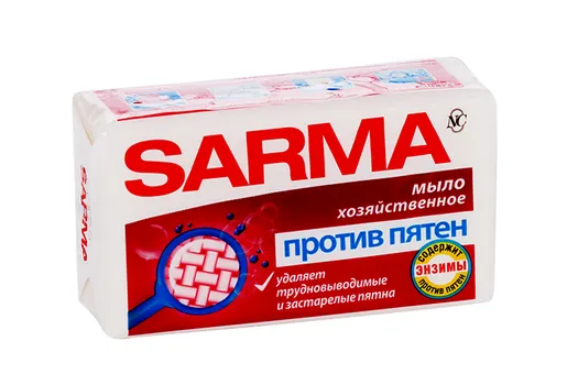 Мыло Сарма хоз против пятен 140 г