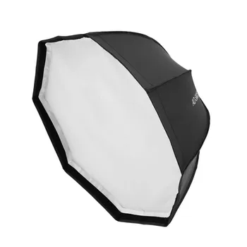 AD-S60S Восьмиугольная студийная софтбокс 60 см/23,6 дюйма Speedlite Speedlight Рассеиватель Крепление Godox с сеткой чёрный
