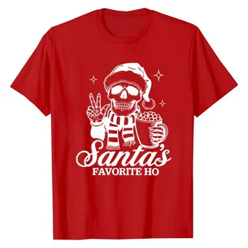 MERRY RIZZMAS Christmas Fun Printed Cotton Pullover Casual Loose Top T-Shirts Women’s S
